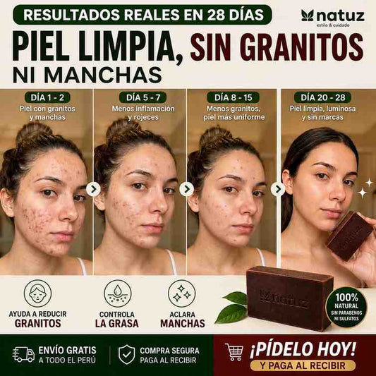 “Reduce granos, manchas y marcas de acné desde las primeras semanas”